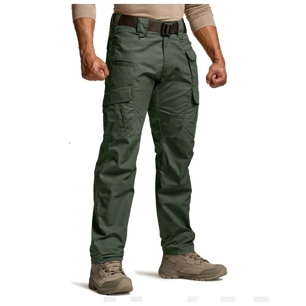 CQR Tactical Pants Mens 38x30 Olive Green Ripstop Cargo TLP120 Duratex NWT